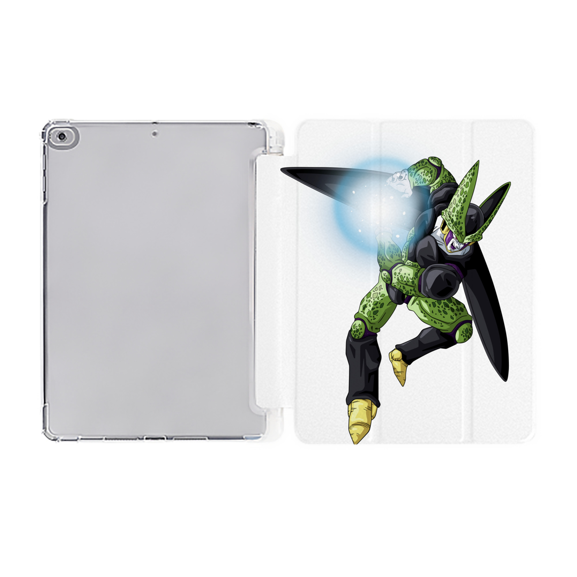 （画像用） ドラゴンボール セル DRAGON BALL Cell IPad ケース ペン収納付き 三つ折りスタンド PUレザー×シリコン 対応機種9.5/10.5/10.9インチ